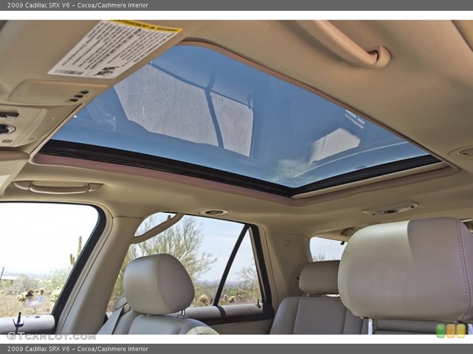 Cocoa/Cashmere Interior Sunroof for the 2009 Cadillac SRX V6 #68581172