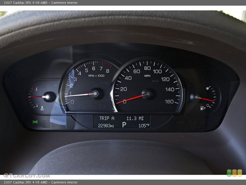 Cashmere Interior Gauges for the 2007 Cadillac SRX 4 V8 AWD #68581388