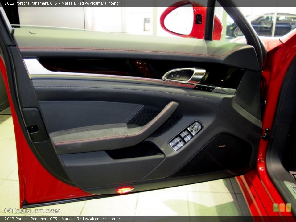 Marsala Red w/Alcantara Interior Door Panel for the 2013 Porsche Panamera GTS #68581550