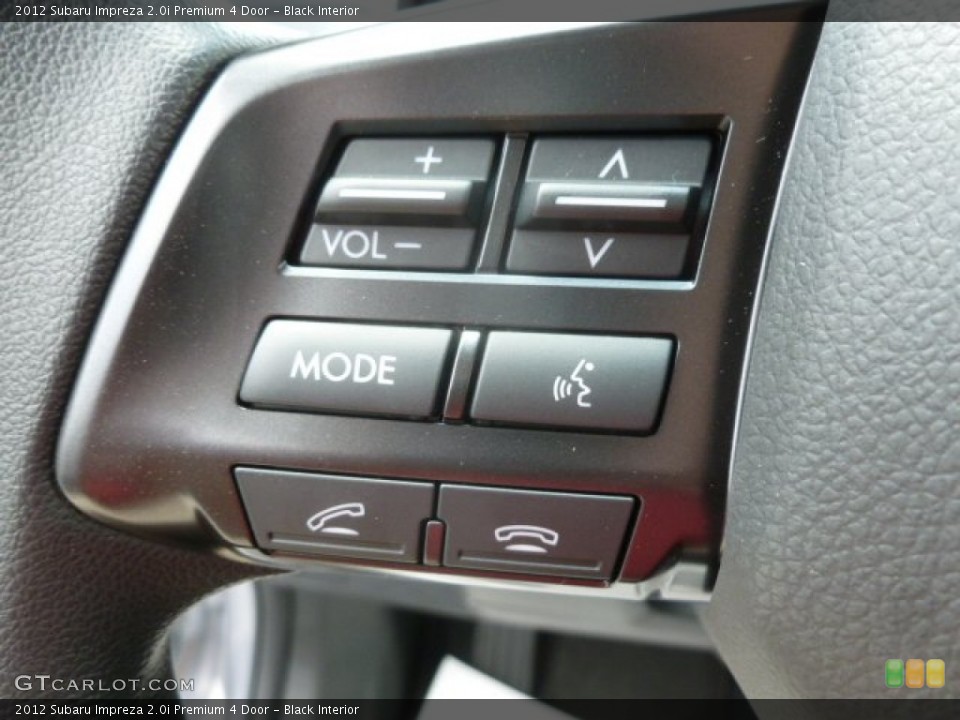 Black Interior Controls for the 2012 Subaru Impreza 2.0i Premium 4 Door #68581553