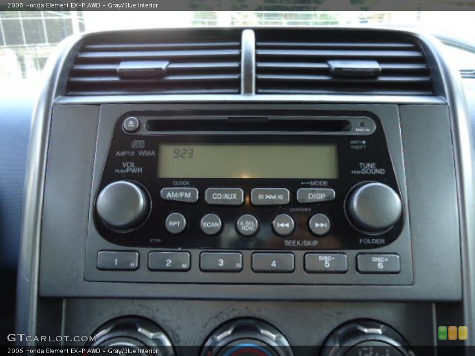 Gray/Blue Interior Audio System for the 2006 Honda Element EX-P AWD #68581667