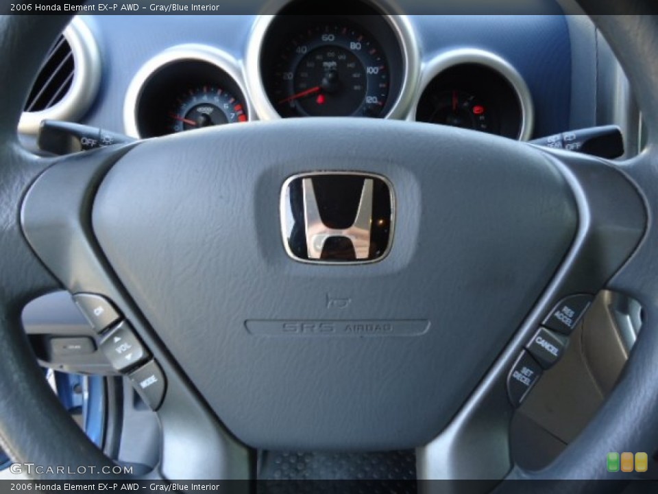 Gray/Blue Interior Controls for the 2006 Honda Element EX-P AWD #68581706