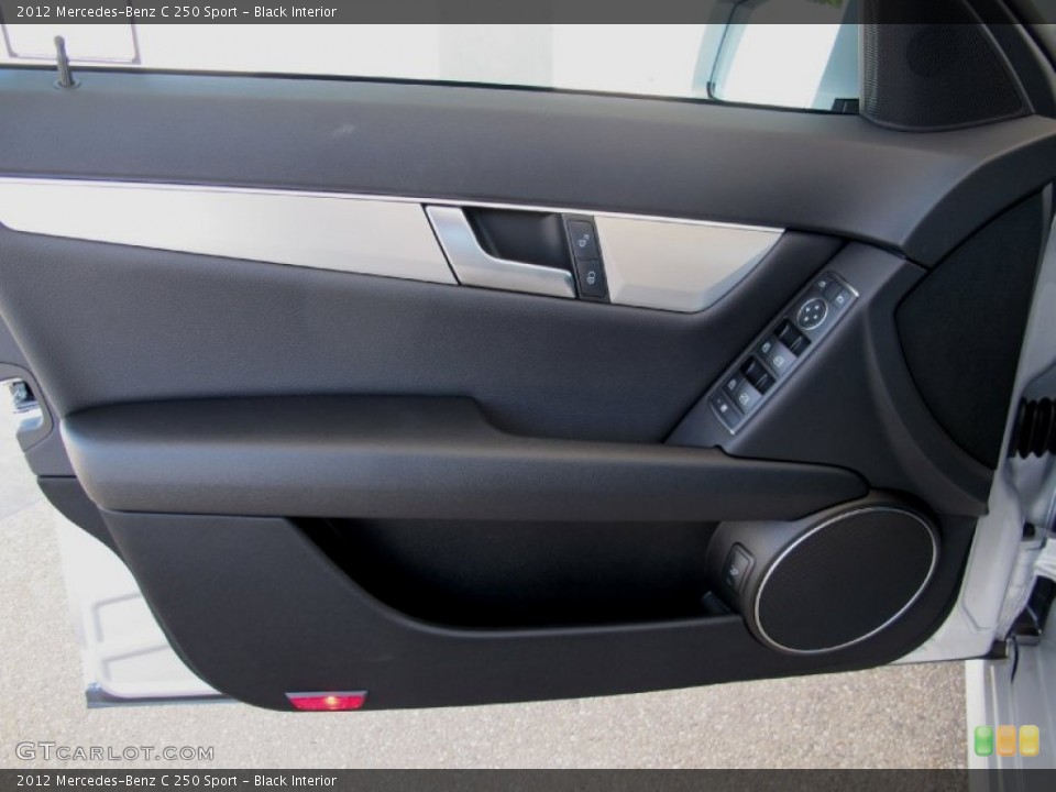 Black Interior Door Panel for the 2012 Mercedes-Benz C 250 Sport #68581730