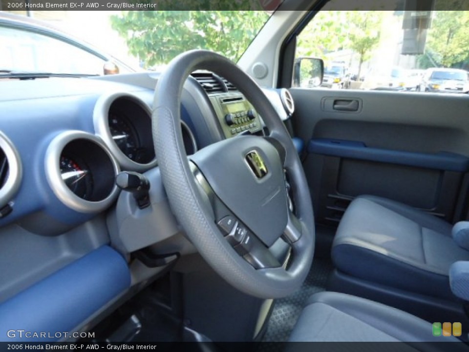 Gray/Blue Interior Steering Wheel for the 2006 Honda Element EX-P AWD #68581733