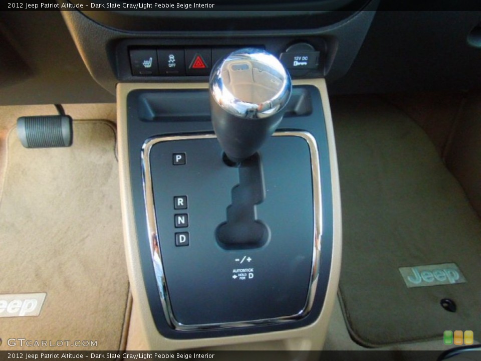 Dark Slate Gray/Light Pebble Beige Interior Transmission for the 2012 Jeep Patriot Altitude #68583530