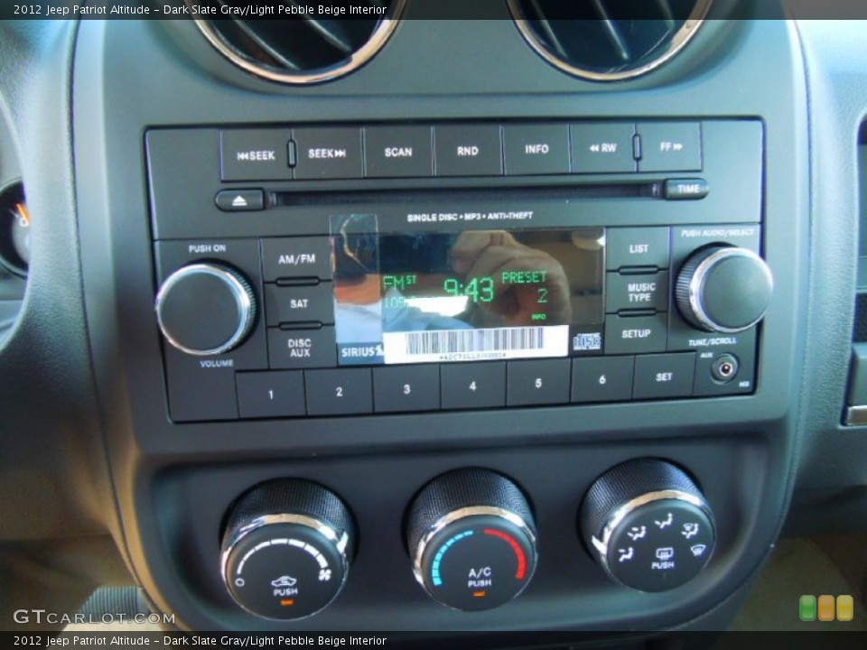 Dark Slate Gray/Light Pebble Beige Interior Audio System for the 2012 Jeep Patriot Altitude #68583548