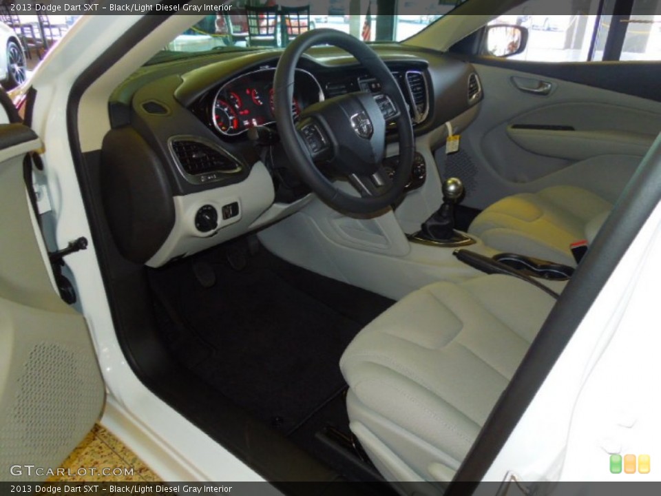Black/Light Diesel Gray Interior Photo for the 2013 Dodge Dart SXT #68584109