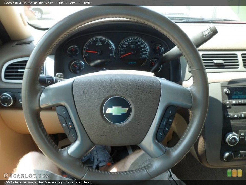 Light Cashmere Interior Steering Wheel for the 2009 Chevrolet Avalanche LS 4x4 #68585315