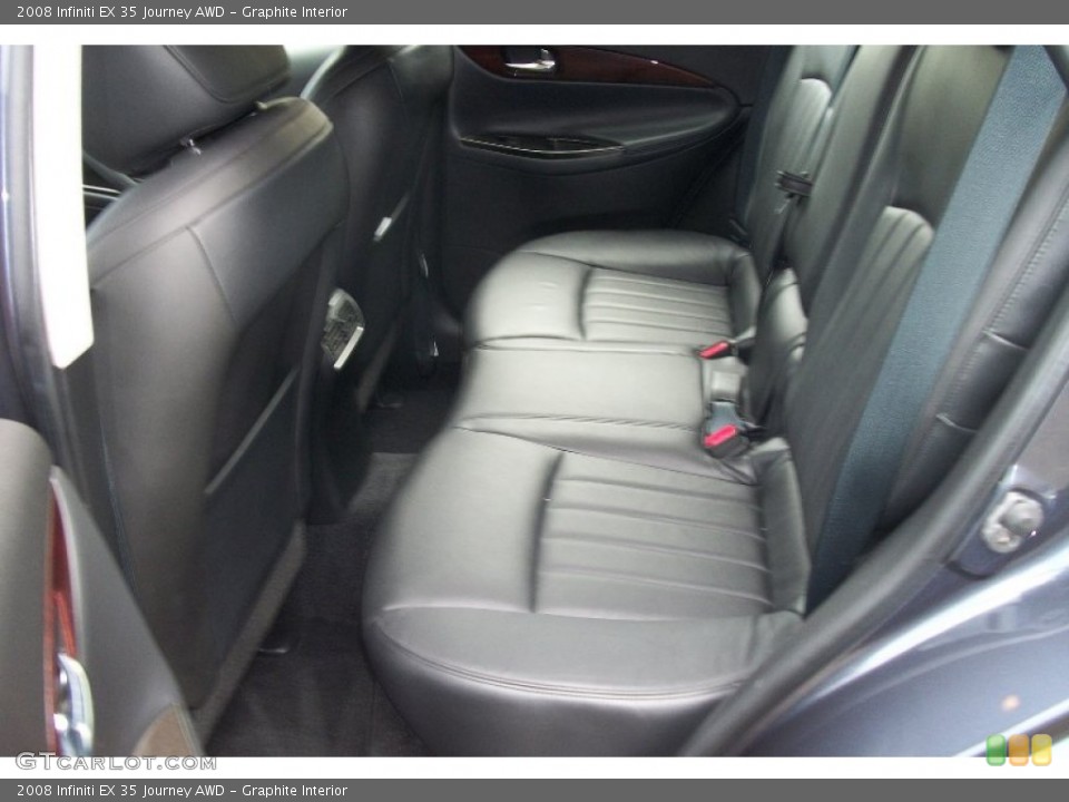 Graphite Interior Rear Seat for the 2008 Infiniti EX 35 Journey AWD #68585513