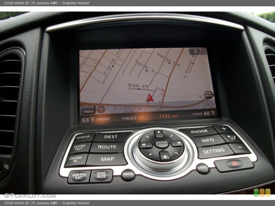Graphite Interior Navigation for the 2008 Infiniti EX 35 Journey AWD #68585645