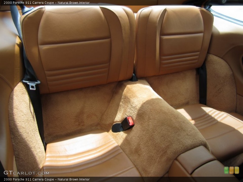 Natural Brown Interior Rear Seat for the 2000 Porsche 911 Carrera Coupe #68585981