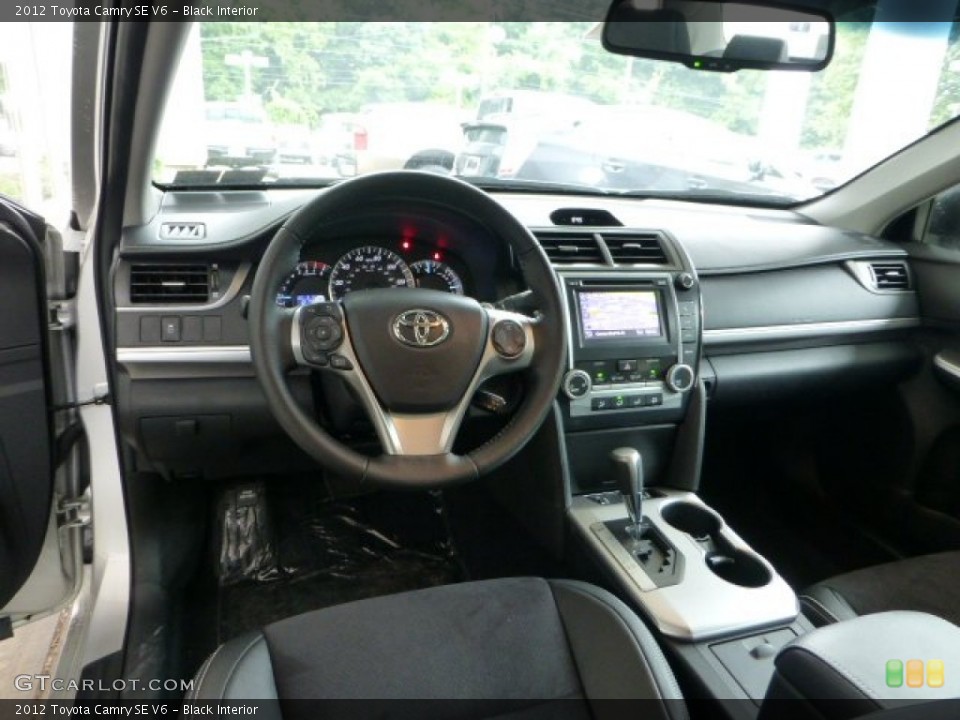 Black Interior Dashboard for the 2012 Toyota Camry SE V6 #68586191