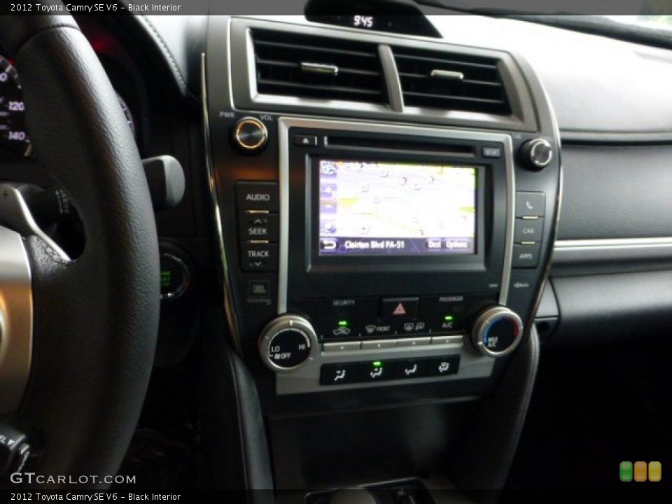 Black Interior Controls for the 2012 Toyota Camry SE V6 #68586215