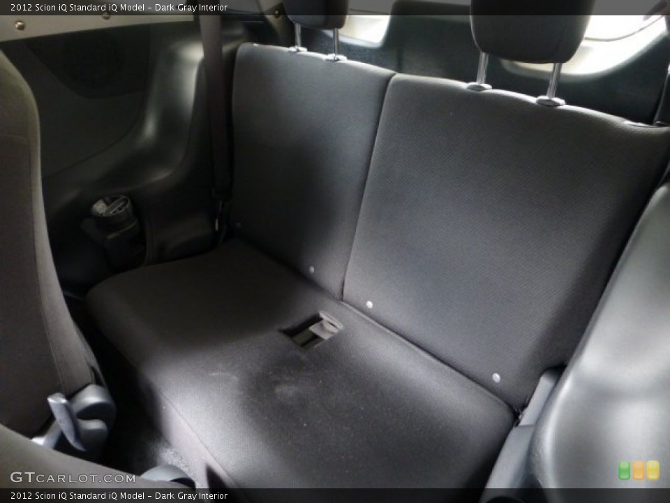 Dark Gray Interior Rear Seat for the 2012 Scion iQ  #68586329