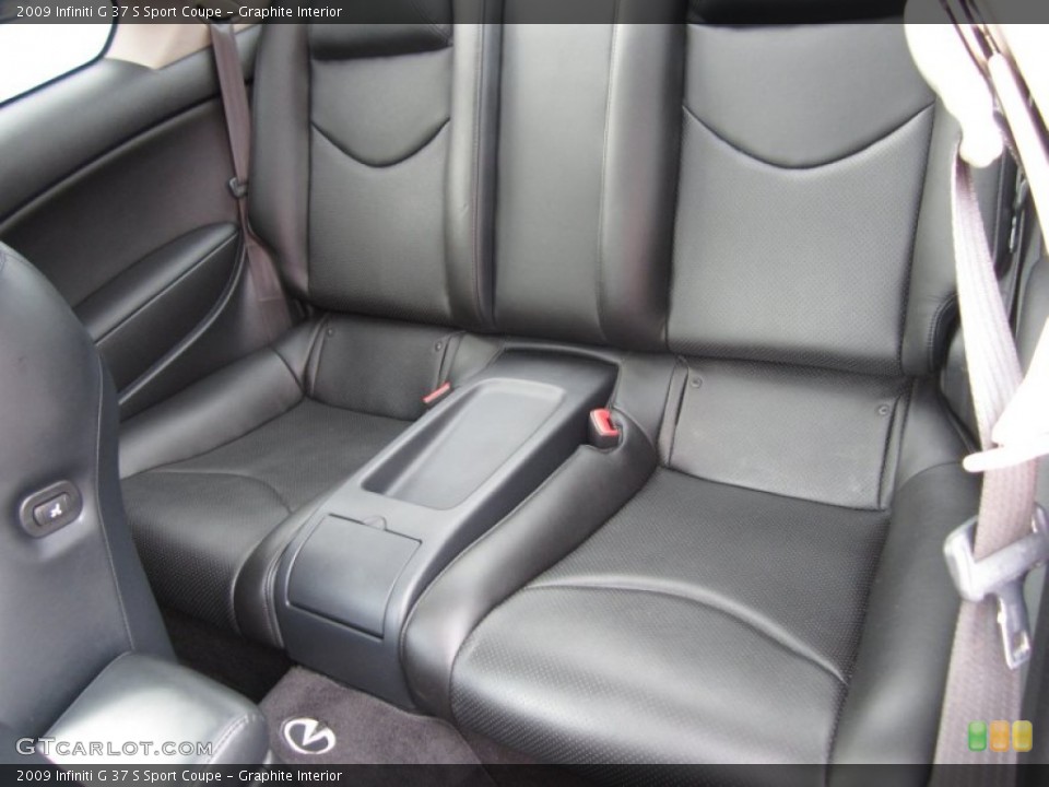 Graphite Interior Rear Seat for the 2009 Infiniti G 37 S Sport Coupe #68586473