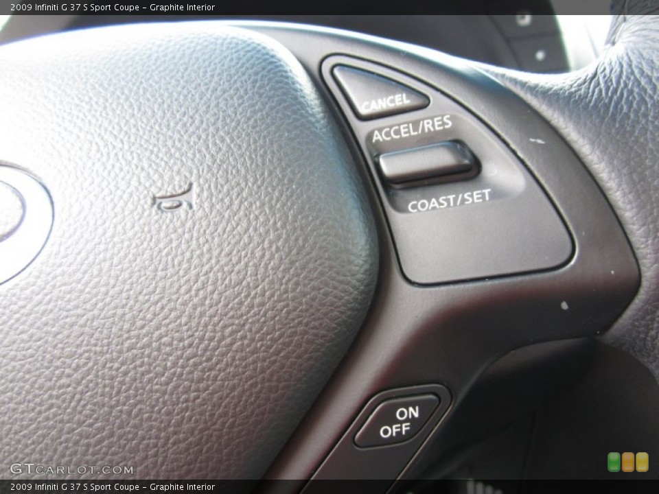 Graphite Interior Controls for the 2009 Infiniti G 37 S Sport Coupe #68586515