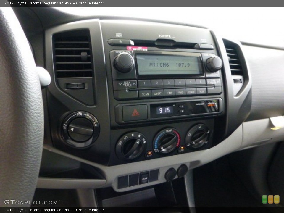 Graphite Interior Controls for the 2012 Toyota Tacoma Regular Cab 4x4 #68586607