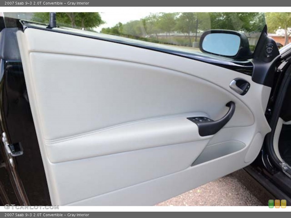 Gray Interior Door Panel for the 2007 Saab 9-3 2.0T Convertible #68586884