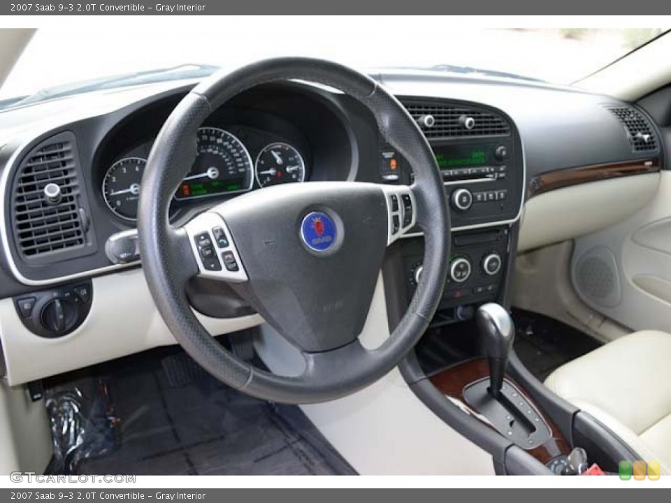 Gray Interior Dashboard for the 2007 Saab 9-3 2.0T Convertible #68586906
