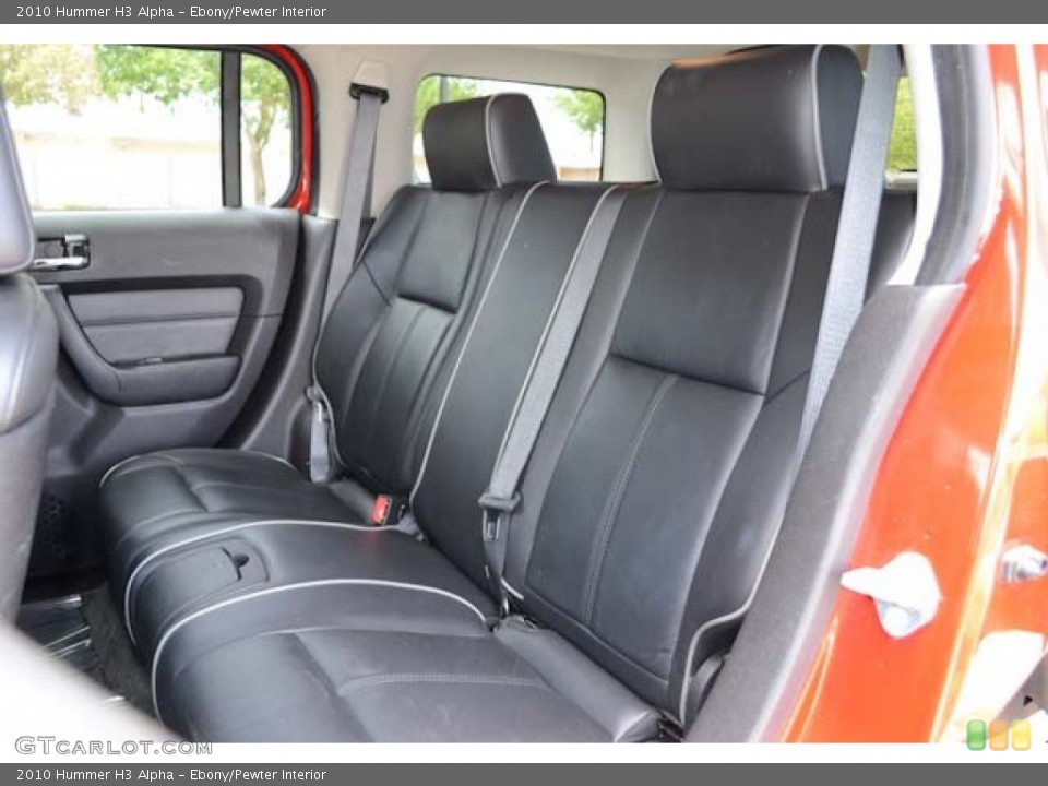 Ebony/Pewter Interior Rear Seat for the 2010 Hummer H3 Alpha #68587023