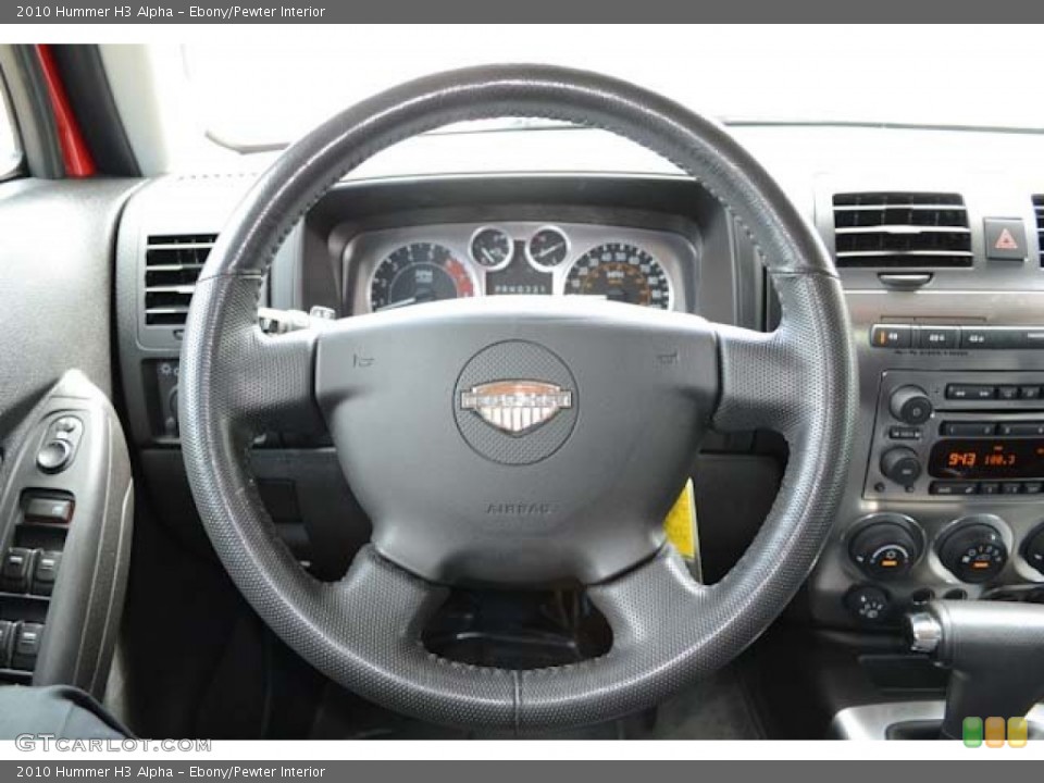 Ebony/Pewter Interior Steering Wheel for the 2010 Hummer H3 Alpha #68587199