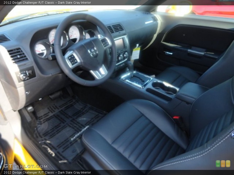 Dark Slate Gray Interior Prime Interior for the 2012 Dodge Challenger R/T Classic #68587406