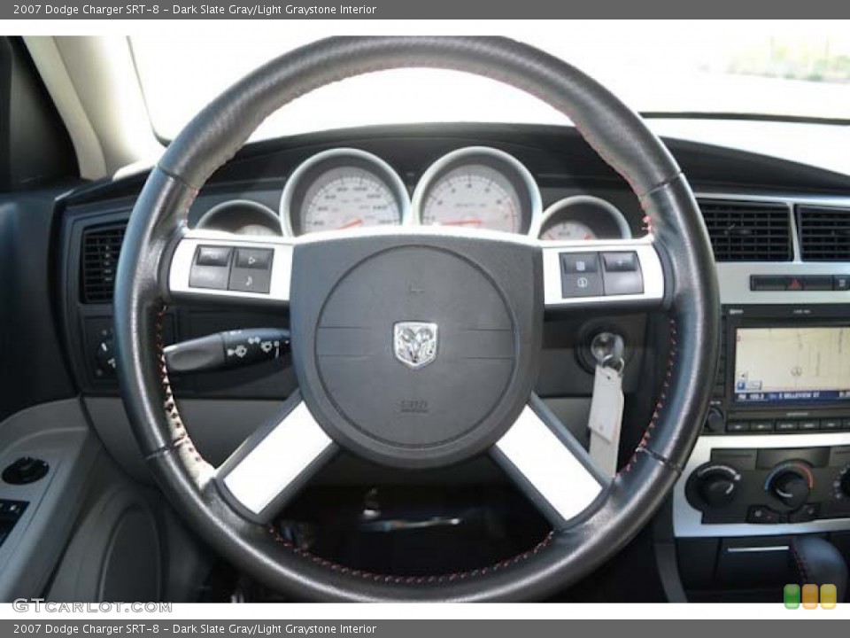 Dark Slate Gray/Light Graystone Interior Steering Wheel for the 2007 Dodge Charger SRT-8 #68587517