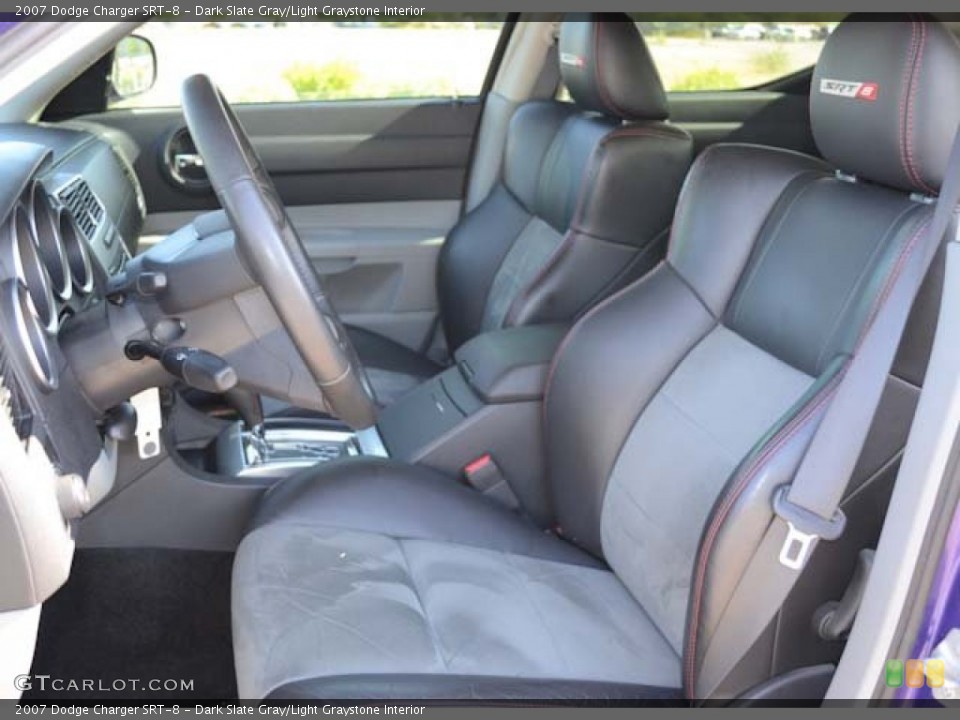 Dark Slate Gray/Light Graystone Interior Front Seat for the 2007 Dodge Charger SRT-8 #68587646
