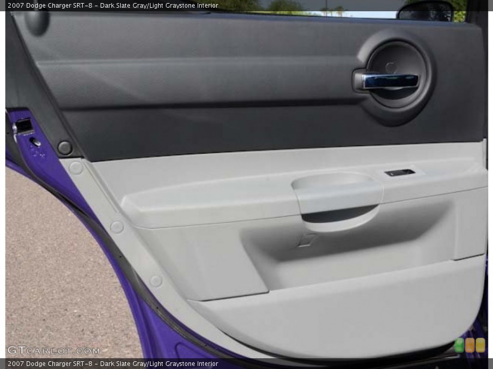 Dark Slate Gray/Light Graystone Interior Door Panel for the 2007 Dodge Charger SRT-8 #68587655