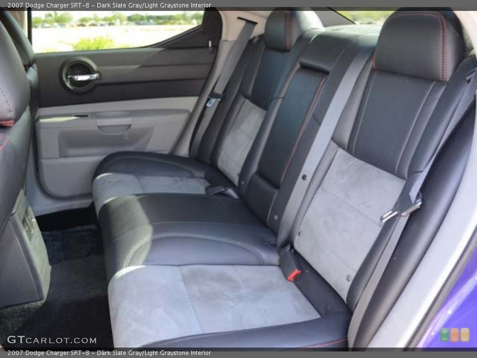 Dark Slate Gray/Light Graystone Interior Rear Seat for the 2007 Dodge Charger SRT-8 #68587664