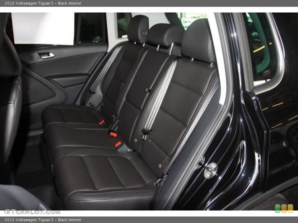 Black Interior Rear Seat for the 2013 Volkswagen Tiguan S #68588927