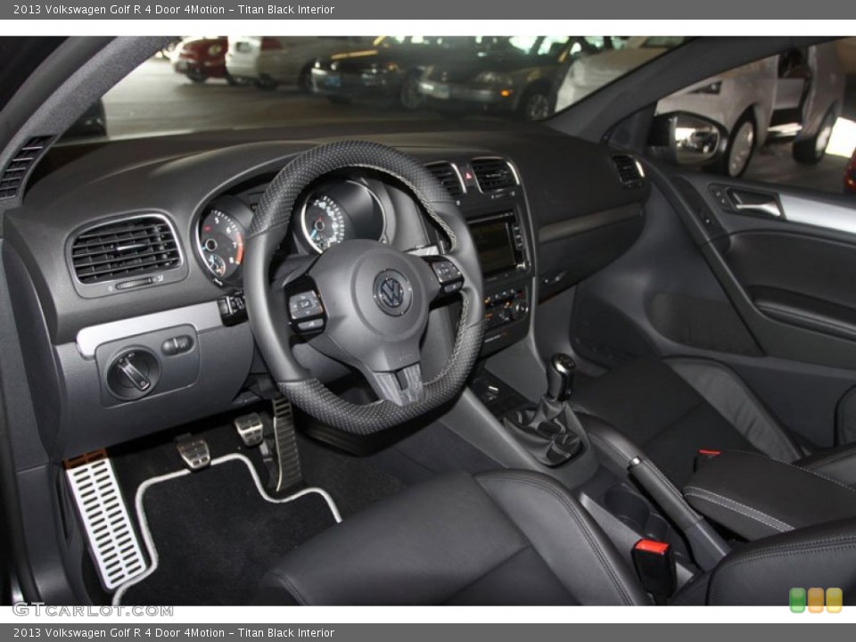 Titan Black Interior Photo for the 2013 Volkswagen Golf R 4 Door 4Motion #68589116