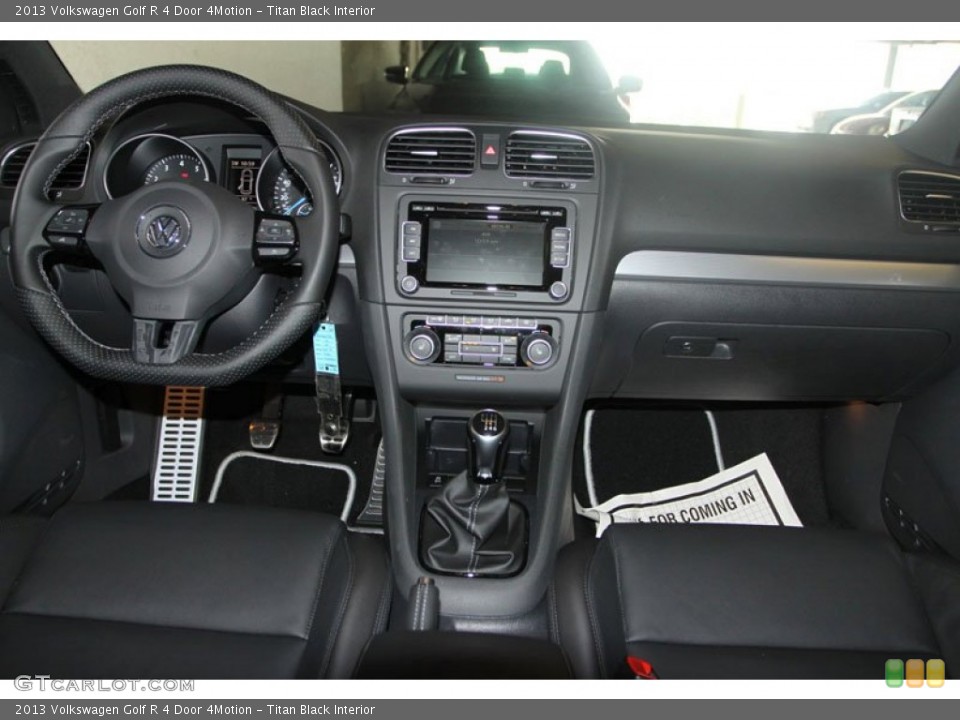 Titan Black Interior Dashboard for the 2013 Volkswagen Golf R 4 Door 4Motion #68589143
