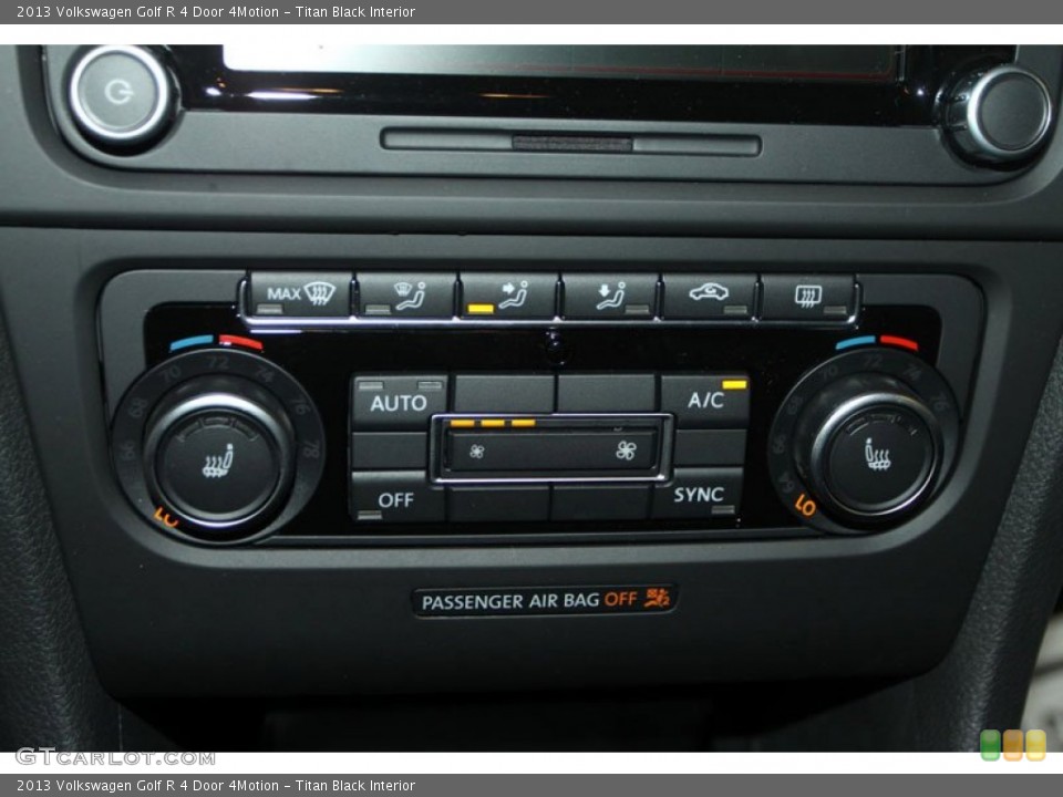 Titan Black Interior Controls for the 2013 Volkswagen Golf R 4 Door 4Motion #68589170