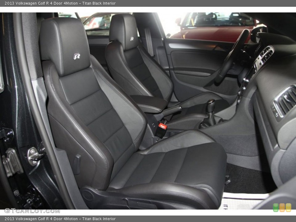 Titan Black Interior Front Seat for the 2013 Volkswagen Golf R 4 Door 4Motion #68589224