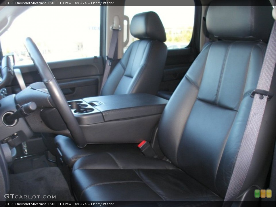 Ebony Interior Photo for the 2012 Chevrolet Silverado 1500 LT Crew Cab 4x4 #68589734
