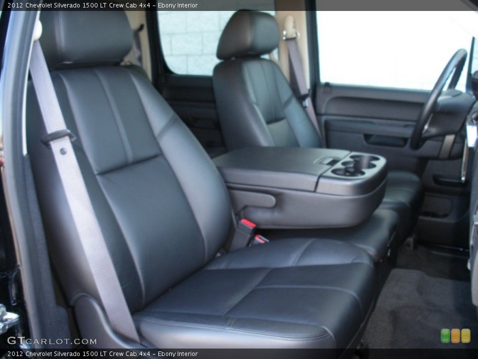 Ebony Interior Photo for the 2012 Chevrolet Silverado 1500 LT Crew Cab 4x4 #68589740