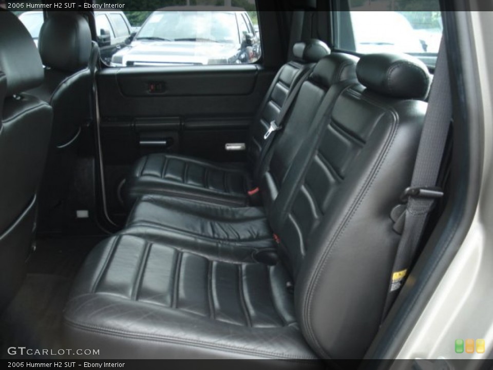 Ebony Interior Rear Seat for the 2006 Hummer H2 SUT #68591216