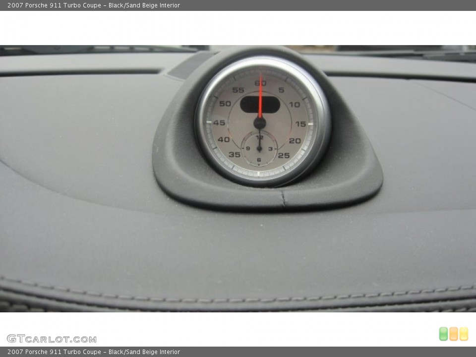 Black/Sand Beige Interior Gauges for the 2007 Porsche 911 Turbo Coupe #68591690