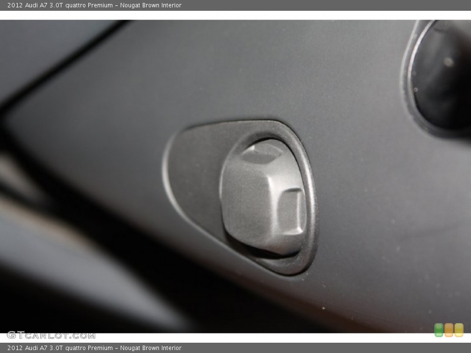 Nougat Brown Interior Controls for the 2012 Audi A7 3.0T quattro Premium #68592260