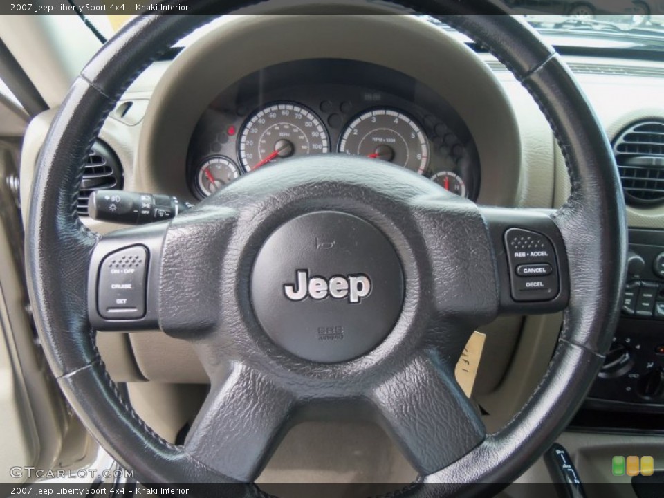 Khaki Interior Steering Wheel for the 2007 Jeep Liberty Sport 4x4 #68592263