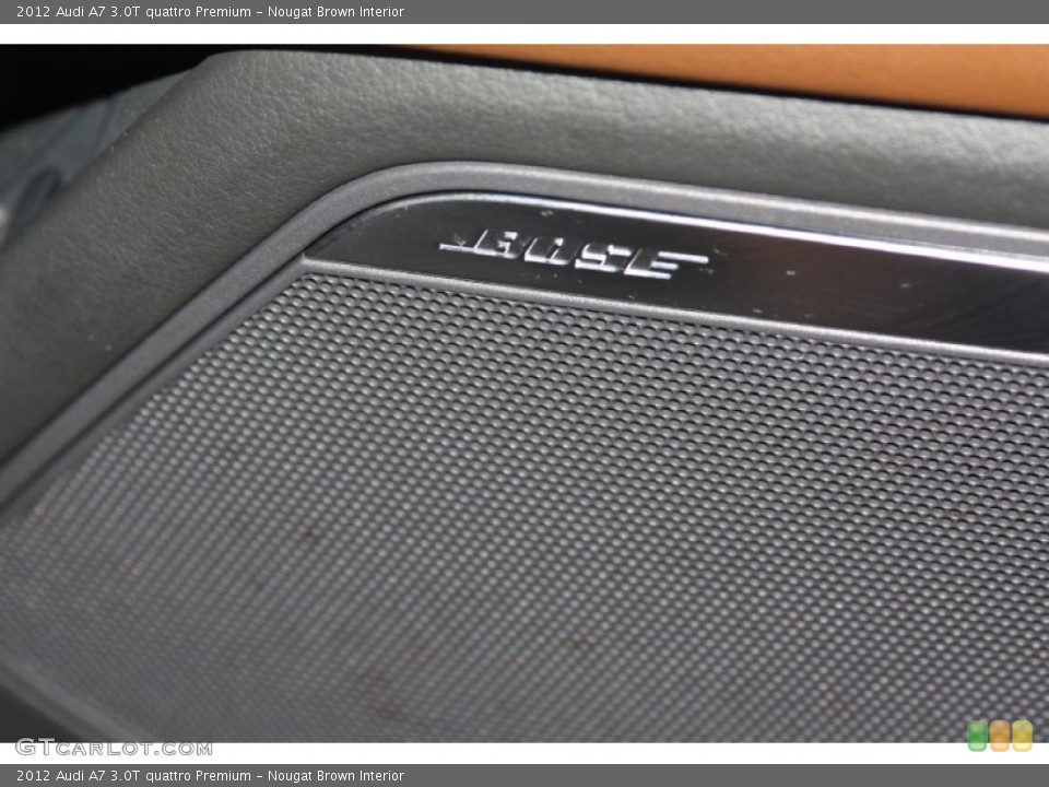Nougat Brown Interior Audio System for the 2012 Audi A7 3.0T quattro Premium #68592278