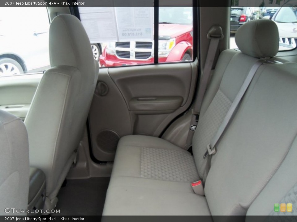 Khaki Interior Rear Seat for the 2007 Jeep Liberty Sport 4x4 #68592305