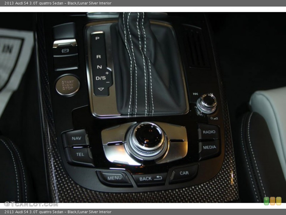 Black/Lunar Silver Interior Controls for the 2013 Audi S4 3.0T quattro Sedan #68592632