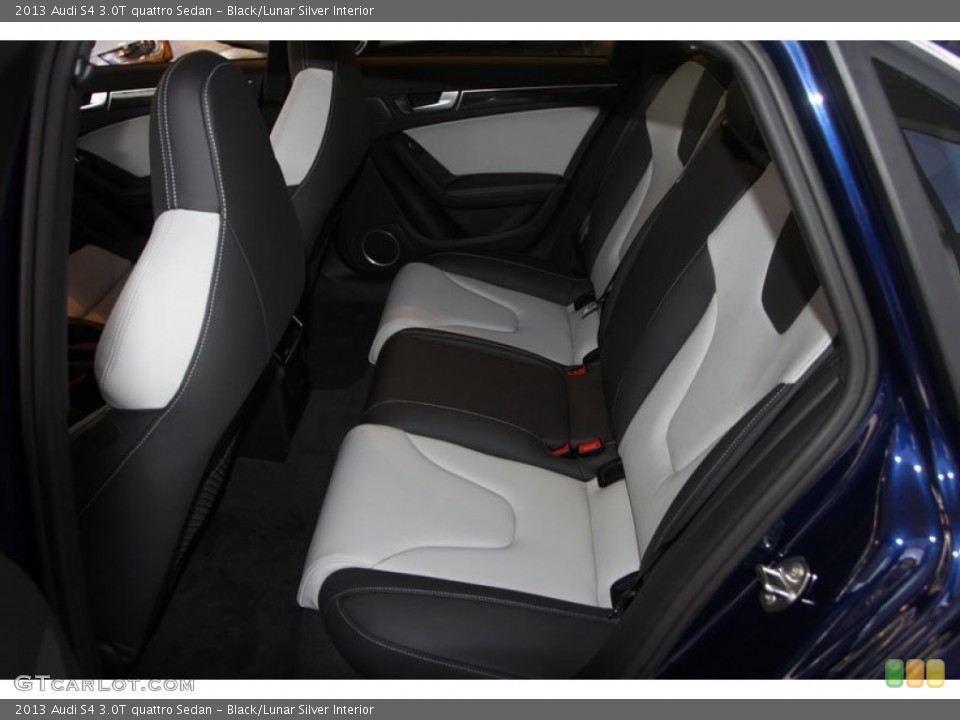 Black/Lunar Silver Interior Photo for the 2013 Audi S4 3.0T quattro Sedan #68592682