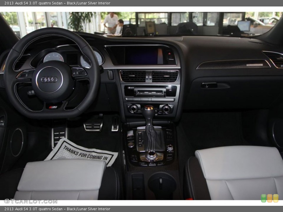Black/Lunar Silver Interior Dashboard for the 2013 Audi S4 3.0T quattro Sedan #68592690