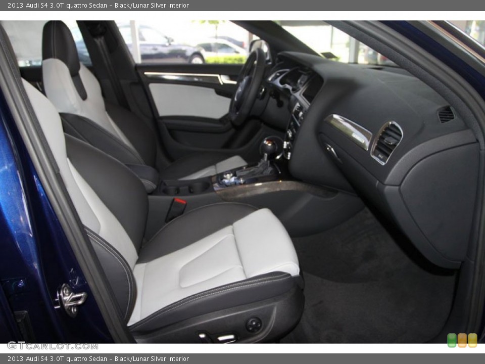 Black/Lunar Silver Interior Photo for the 2013 Audi S4 3.0T quattro Sedan #68592746