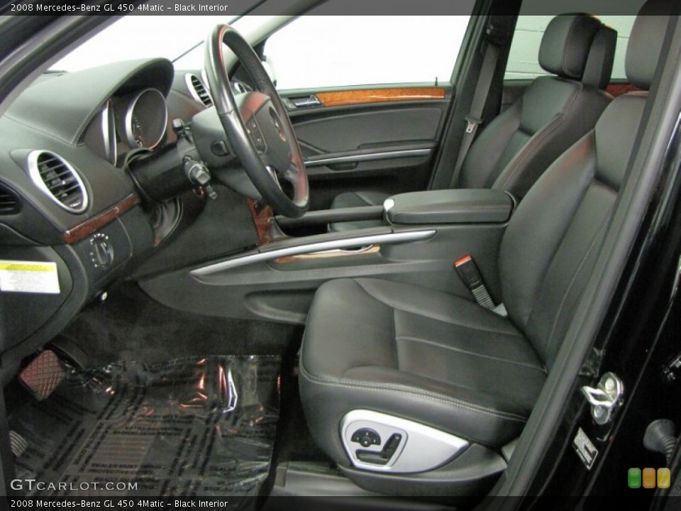 Black Interior Front Seat for the 2008 Mercedes-Benz GL 450 4Matic #68593625
