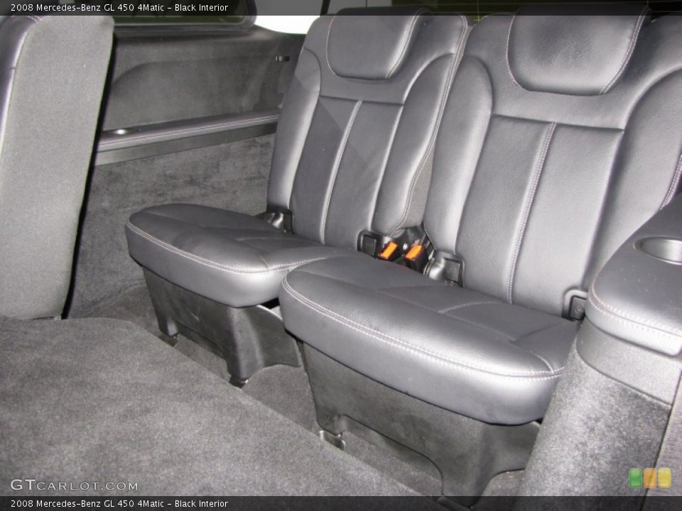 Black Interior Rear Seat for the 2008 Mercedes-Benz GL 450 4Matic #68593655