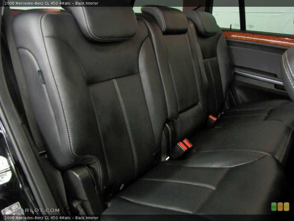 Black Interior Rear Seat for the 2008 Mercedes-Benz GL 450 4Matic #68593673